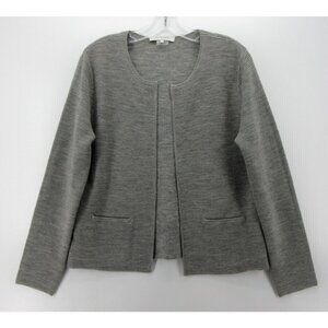 Gerard Darel Blazer 2 Wool Blend Open Cardigan Jacket Coat Ribbed